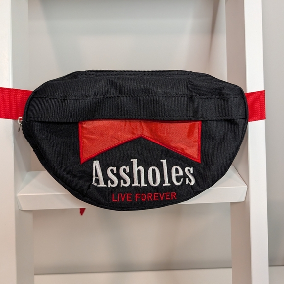 🖤 Black and Red ALF Waist Bag - Picture 1 of 2